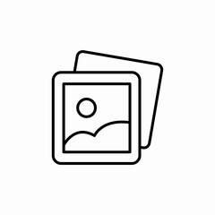 photo album icon sign vector