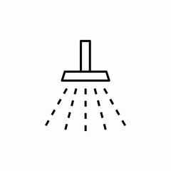 Obraz premium shower bathroom icon sign vector