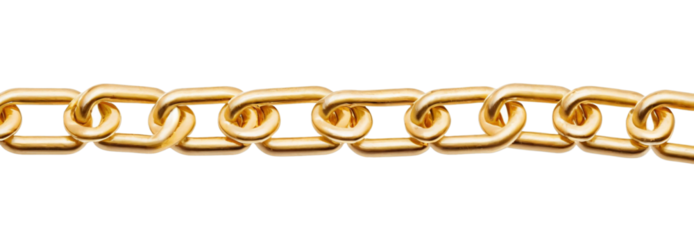 isolated gold chain