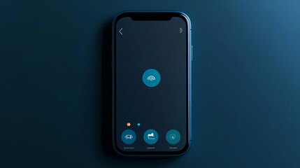 Voice assistant screen, quick commands, sleek and responsive design