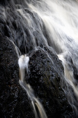 waterfall on the rocks