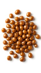 Food, Japanese Dish Natto, on White Background, Photo Realistic, Wallpaper, Cover and Screen for Smartphone, PC, Laptop, 9:16 and 16:9 Format