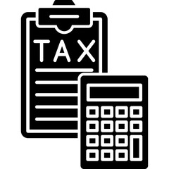 Fototapeta premium Tax Icon