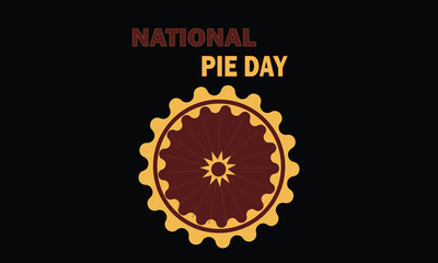 Fototapeta premium This is Eye Soothing, Trendy & Minimalist Icon Design for Happy Pie Day. Express your unique style with our custom-designed Icon, featuring vibrant colors and eye-catching Graphics. 