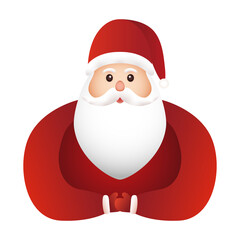 Santa Claus. Illustration of Christmas. 