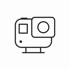 action camera icon sign vector