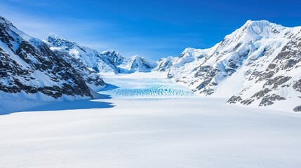 Scenic himalayas covered in snow concept. Vivid Glacier Landscape in Detailed Mountain Setting © ColorfulFlowerStudio