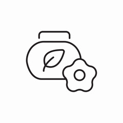 flower essential cream icon sign vector