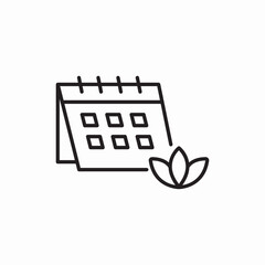 spa day event calendar icon sign vector