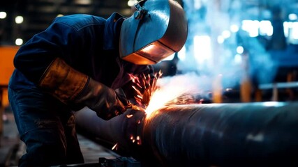 Welding expert restores metal frameworks at offshore oil facility for enhanced structural integrity

