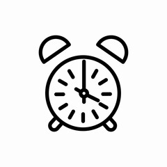 alarm clock icon sign vector