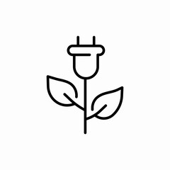 energy eco green energy icon sign vector