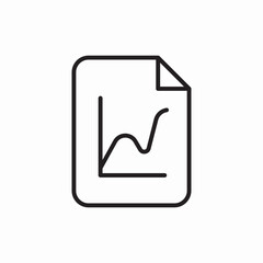 statistic chart document icon sign vector