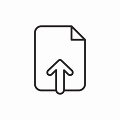 upload document file icon sign vector