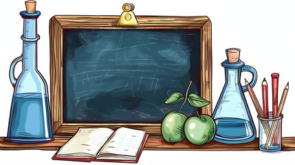 hand drawn continuing education concept on chalkboard with white shades, png