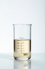 flask with liquid in the laboratory