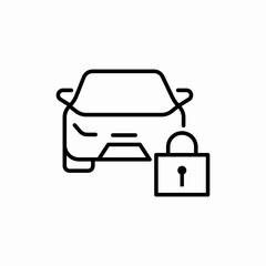 car lock icon sign vector