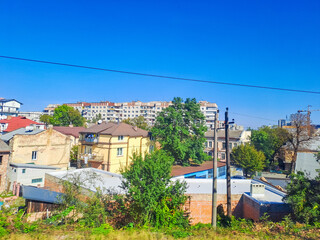 Lviv- Ukraine- 20 September 2024: old buildings on the outskirts of the city