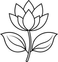 black and white flower