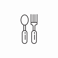 baby cutlery icon sign vector