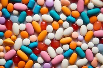 Fototapeta premium Vibrant Pharmaceutical Mosaic