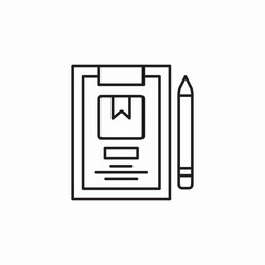 delivery documents clipboard icon sign vector