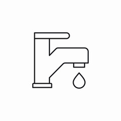 water tap icon sign vector