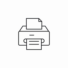 printer print icon sign vector