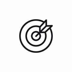 targeting aim icon sign vector