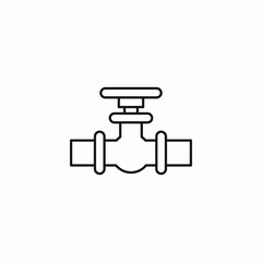 water pipe valve icon sign vector