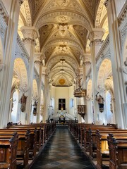 interior of the cathedral of st mary of the virgin