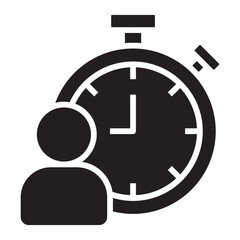 Timer and User icon.