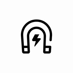 magnet energy icon sign vector