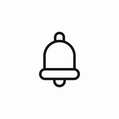 notification bell icon sign vector