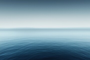 Obraz premium Calm sea with blue gradient horizon