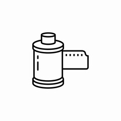 photo camera film icon sign vector
