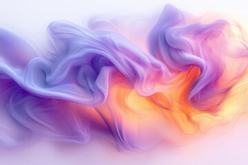 Obraz premium Flowing abstract texture with soft purple and orange swirls
