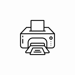 printer print icon sign vector