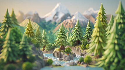 Sunset over the mountains