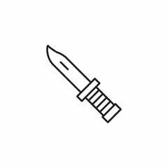 camping knife icon sign vector