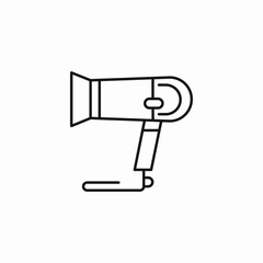 hair dryer icon sign vector