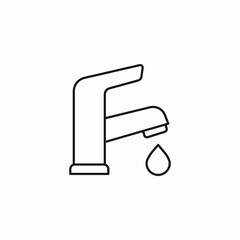 tap water icon sign vector