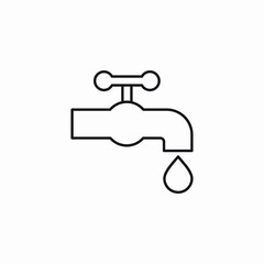 water tap icon sign vector