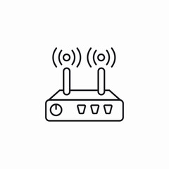 wifi router icon sign vector
