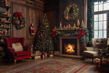 Christmas frame wallpaper, background