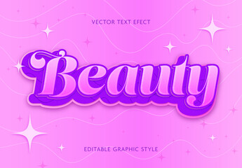 Pink and Purple Glossy Font Sparkle Elegant Glam Text Effect