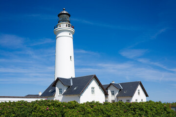 Hirtshals lighthouse on the northern part of the Jutland peninsula in Denmark