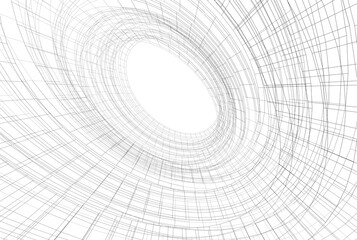 Obraz premium Architectural drawing. Futuristic background