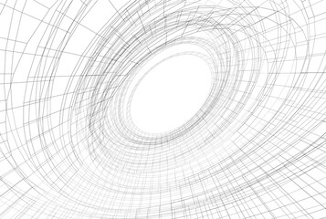 Architectural drawing. Futuristic background