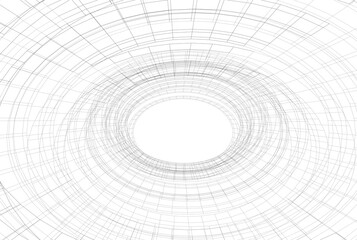 Architectural drawing. Futuristic background